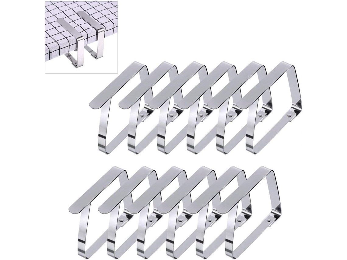 Lurelia Prendedores Toalha Mesa Aço Inoxidável 5 Cm 8,2 X 7 3,2 2,76 Pol Piqueniques Festas