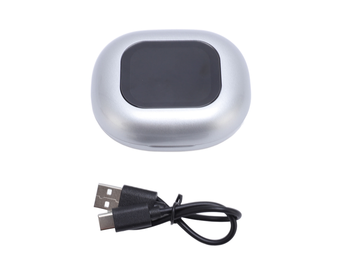 Primerox fone de Ouvido Tradutor Ia Tela Touch Multi idioma Tempo Real Bateria Longa Prata