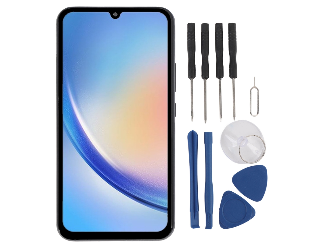 Mali tela Touch com Moldura e Ferramentas para Reparo Galaxy A34 Sm a346b Lcd Display