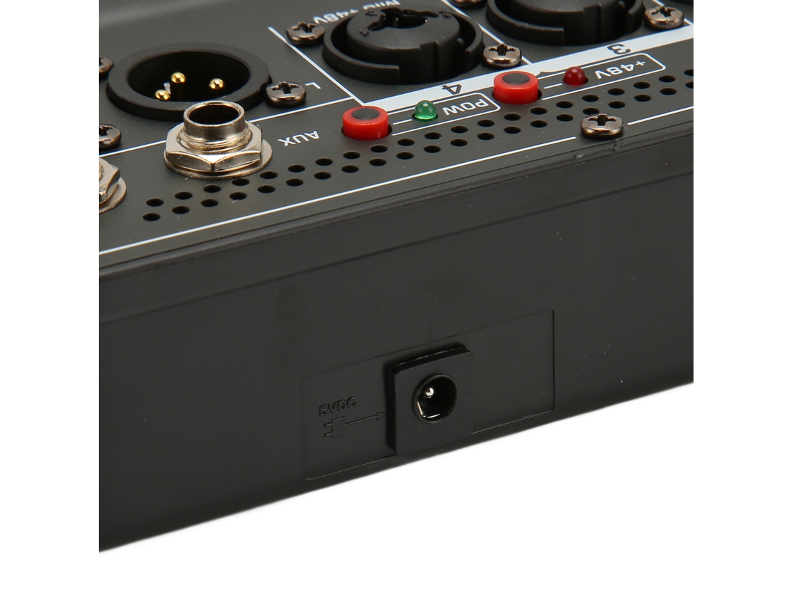 Mixer com Reprodutor Mp3 Bluetooth/usb, Display Digital, Efeito Sonoro | EOOCOO