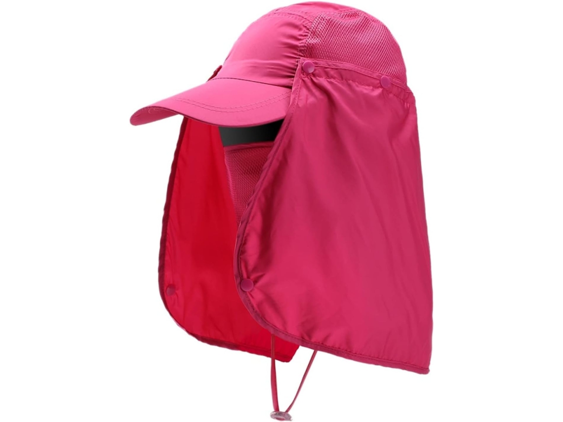 Chapéu de Palha Feminino, Protetor, Pescoço, Orelhas, Solar | S/MARCA