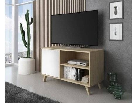 Móvel de TV  TV100WINDPUCCBLA (92x40x57cm - Melamina - Castanho)