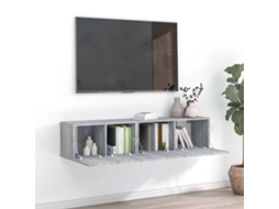 Vidaxl Conjunto Móveis De Tv 2 Pcs Madeira Processada Sonoma Cinza