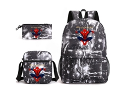 Conjunto de 3 Peças Mochila Escolar Homem aranha, Ideal para Crianças, Educativo, Durável STELASPLEN
