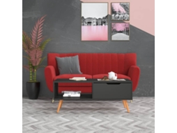 Vidaxl Mesa De Centro 100x49,5x43 Cm Derivados De Madeira Cinza