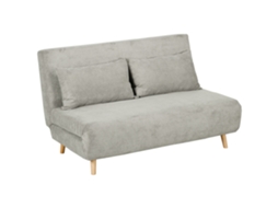 Sofá-cama Dobrável Com Função Cama, Encosto Acolchoado E Regulável, Veludo, 141x90x81 Cm, Cinza