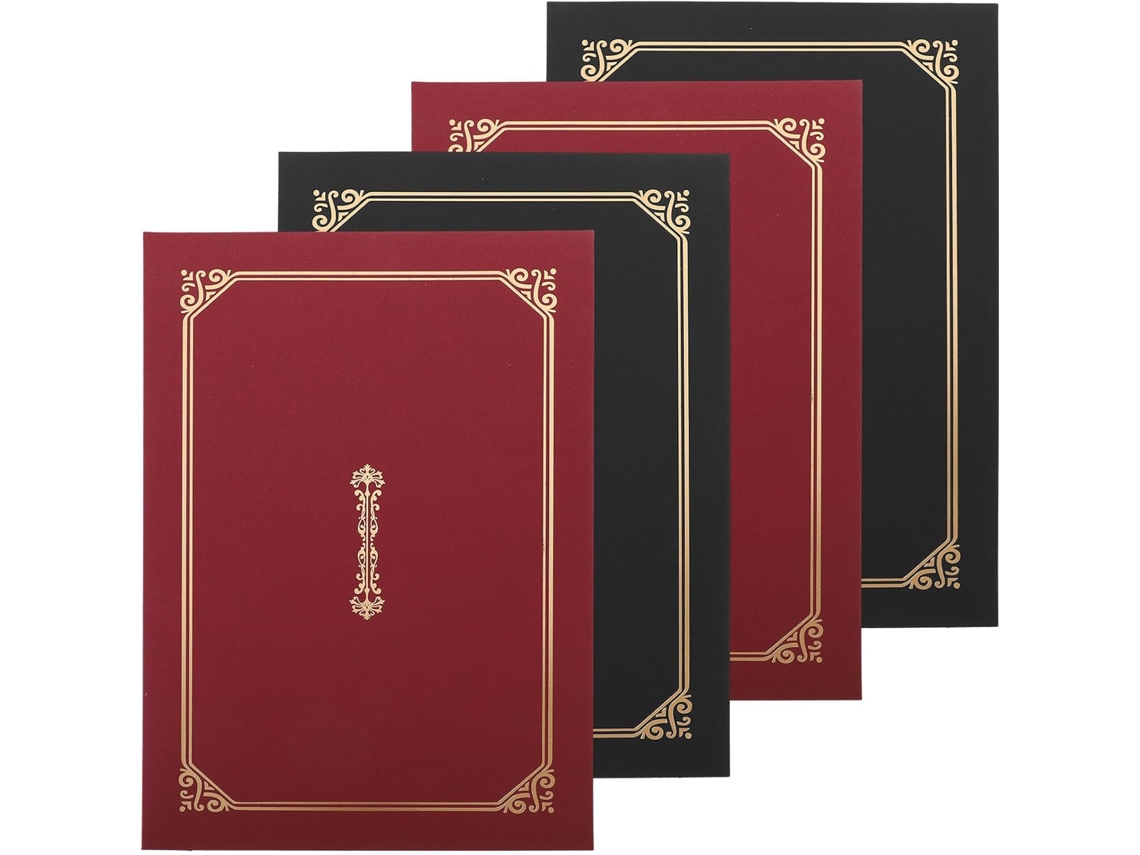 Capas De Certificado Design Classique Para Lote De 4 Em Papel A4 E Utilização Prática Proteja Diplomas E