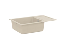 Vidaxl Pia Bege 780 X 500 Mm 80% Quartzo E 20% Resina