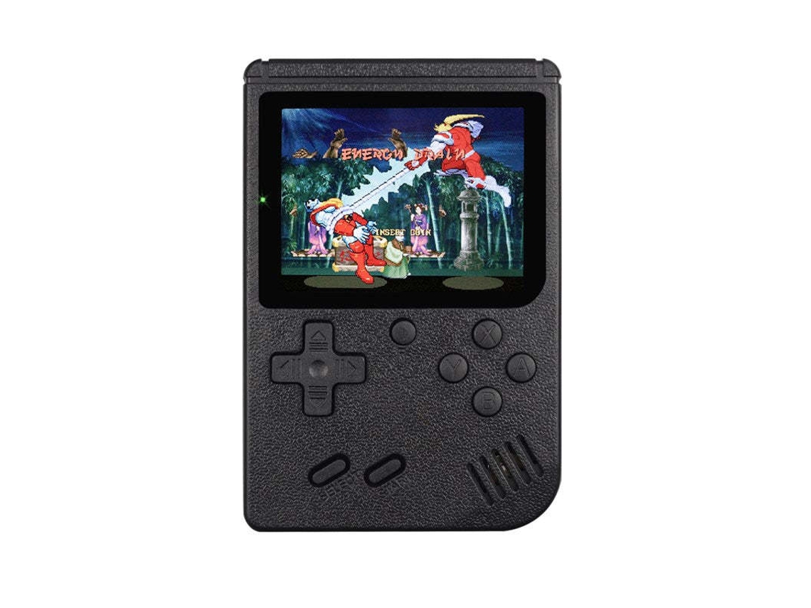 Console Portátil Retrô com 400 Títulos Clássicos, Tela de 3 Polegadas, Preto AQUAFORGE