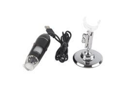 Microscópio Usb 50x-500x Lupa Led 0.3mp Com Suporte Para Computador