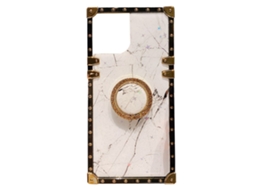 Capa para Iphone 12 Padrão de Mármore Quadrado com Cobertura Total e Antichoque EOOCOO