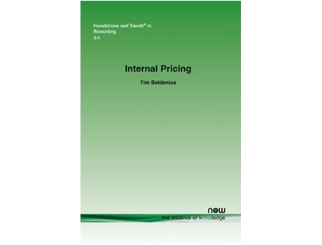 Livro Internal Pricing De Tim Baldenius (inglês)