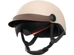 Capacete De Segurança Aberto Para Motociclistas E Scooters, Modelo Adulto Com Proteção Solar E Casco Rígido, Com Fivela