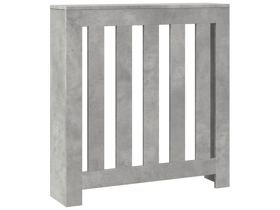 Radiator Cover, Radiator Covers Vidaxl Cinzeto Madeira Processada (78 X 20 X 82 Cm)
