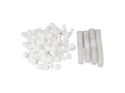100 Copos De Rede Com 100 Esponjas Vasos Jardim Hidroponia Branco