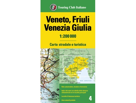 Livro Veneto / Friuli Venice / Giulia de Touring Club Italiano (Inglês)