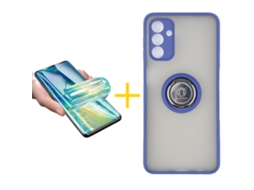 Pack 1 X Película De Hidrogel Capa Accetel Samsung Galaxy A05s 5g Gel Bumper Ring Azul