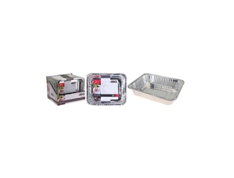Bandejas Aluminio 32x26x6 Cm Lote 2 Bbq