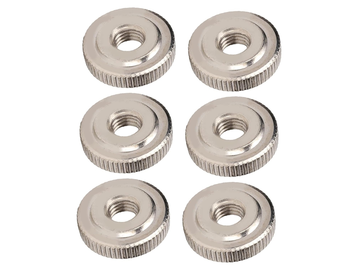 Porcas De Aperto Manual, Porcas De Roda Em Aço Carbono, Porcas De Roda Fêmea, Aço Carbono Niquelado À Mão, 10 Peças