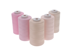 Conjunto de 5 fios de poliéster Dacor 120, 5.000 metros, mix 04 Rosé SEWFIL