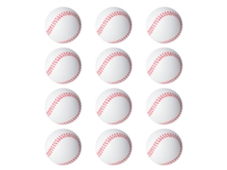 Mali 12 bolas elásticas de EVA macio com núcleo completo de 6,3 cm para playground infantil, reduzem o estresse, brinquedo de beisebol.