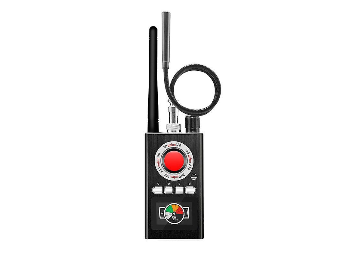 Detector Anti Espião Quadruplo Detecta Bugs, Rf, Câmeras Ocultas. Localize Câmeras para Áudio Sem Fio. Versão atualizada. Yizhood (preto)