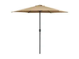 Vidaxl Guarda-sol Jardim C/ Poste Alumínio 270x246cm Cinza-acastanhado