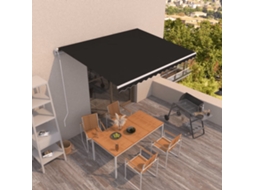 Vidaxl Toldo Retrátil Automático 400x350 Cm Antracite