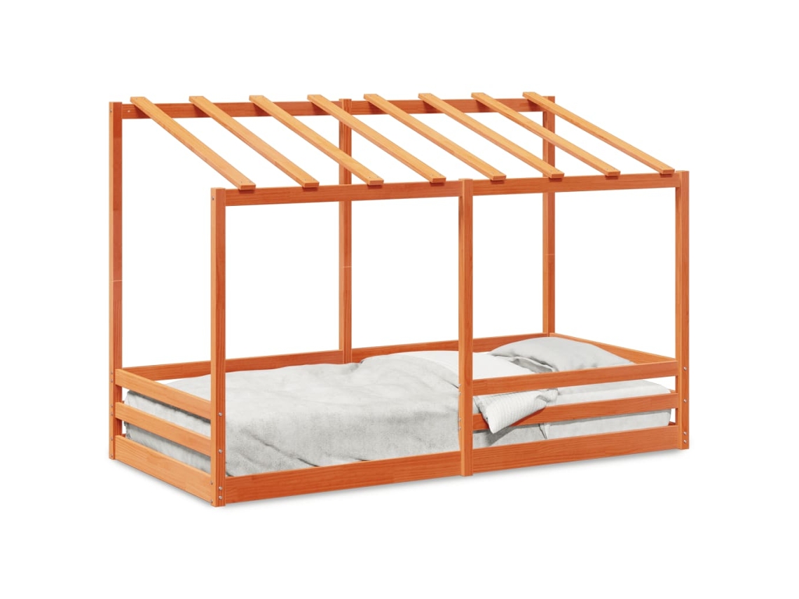 Kids' Bed, Kids' Beds Vidaxl Marrom Madeira De Pinho (80 X 200 Cm)
