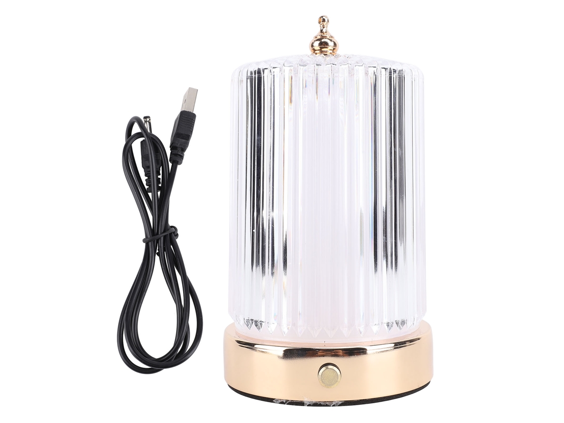 Lâmpada de Mesa Portátil Recarregável Led com Toque e Ajuste de Brilho para Quarto e Sala de Estar