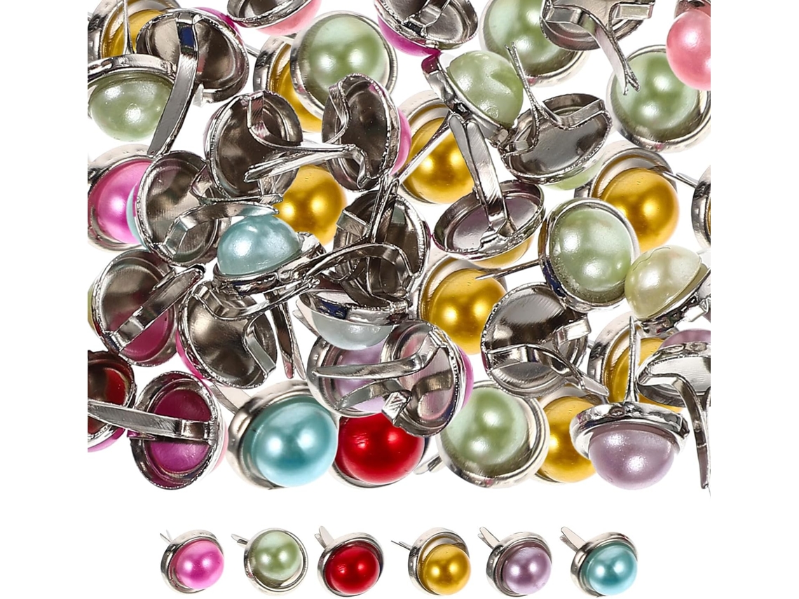 Conjunto De 100 Tachinhas Coloridas Para Artesanato, Feitas De Liga Metálica Resistente E Fáceis Usar, Ideais Para Fixar