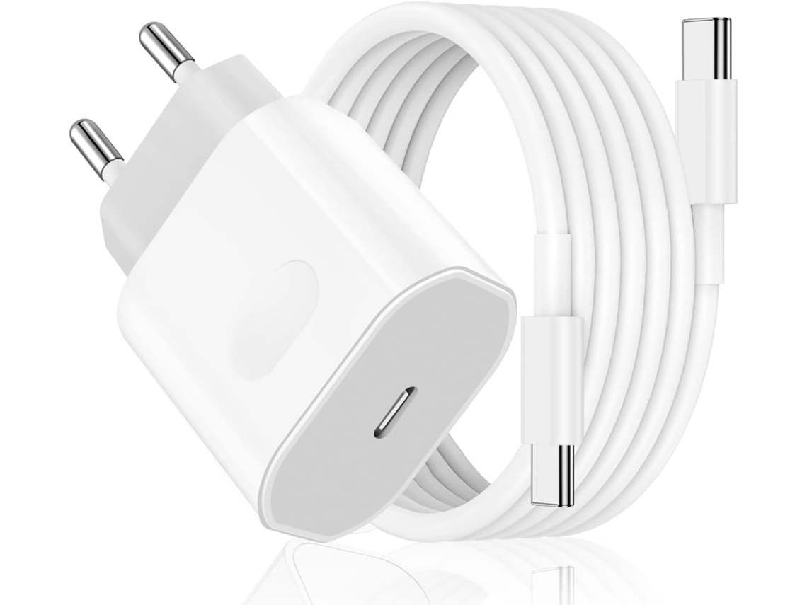 Carregador Usb-c Rápido De 30 W Para Iphone 15/16 E Ipad Pro/air Com Cabo De 2 M
