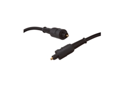 Cabo Áudio Fibra Ótica Toslink Flexível Force Power Plástico Preto
