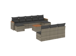 Garden Sofa Set, Garden Sofa Sets Vidaxl Cinzeto Rattan / Vime (n/a)