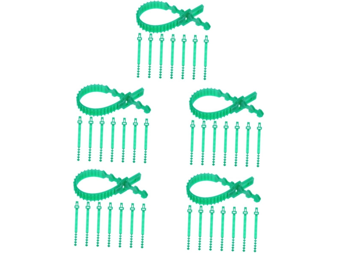 Topbathy Conjunto de 5 Cintas Suporte para Árvores Besportble, Resistentes Fixação Árvores, À Prova Vento, com