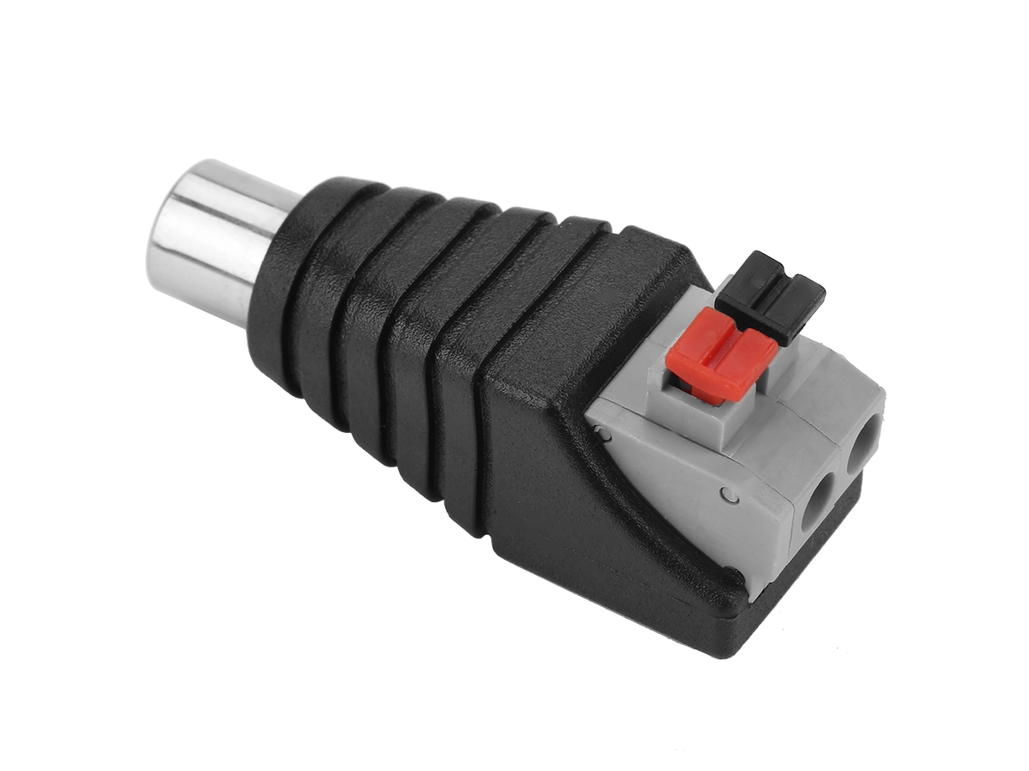 Laxiscreed Adaptador Rca Macho Para Conector Av Com Terminais De Parafuso Para Áudio E Vídeo
