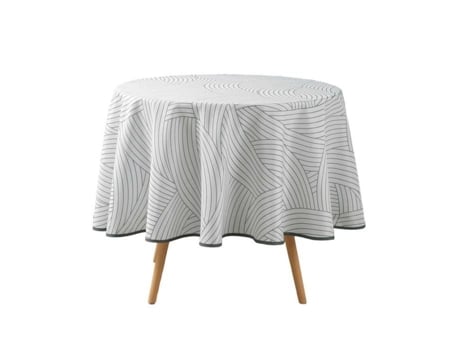 Toalha De Mesa Linae Redonda Antibrilhante Branco (diâmetro 180 Cm)