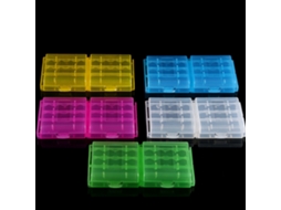 Aetheria caja de Armazenamento de Pilhas Aa/aaa em Plástico Duro Transparente com 5 Cores Multifuncional