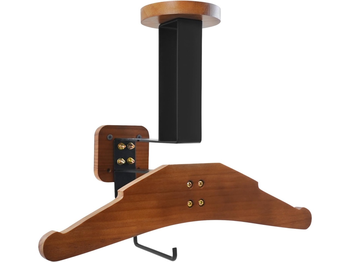 Conjunto De 2 Suportes Parede Para Capacete Motocicleta, Em Madeira, Com Placa De Apoio Circular, Capacidade De Carga