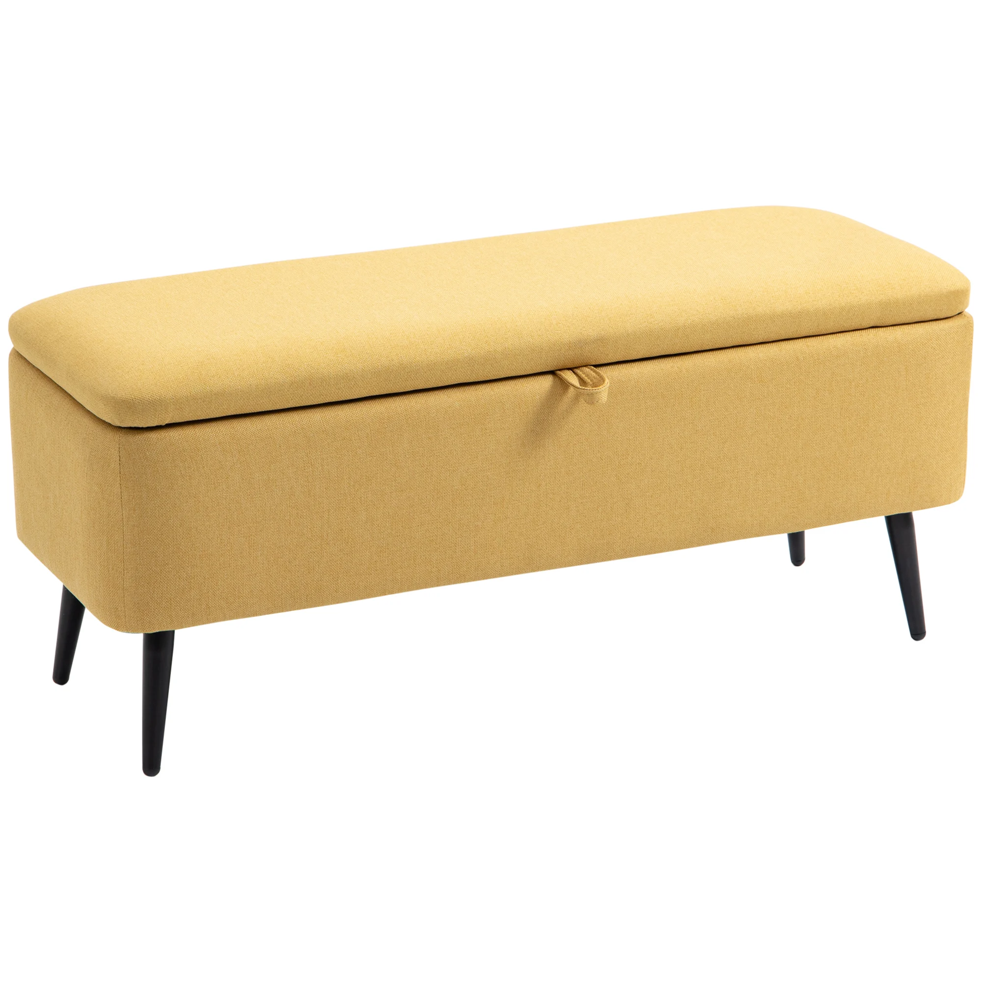 Panca para Cama com Compartimento Interno e Revestimento em Poliéster BTFORUS (101x38,5x44,5 cm)