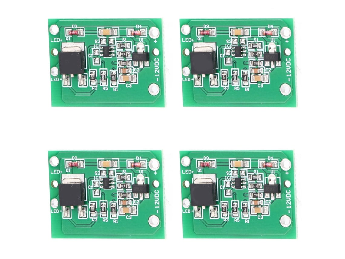 10pcs Módulo de Interruptor Táctil Capacitivo 12v com Botão