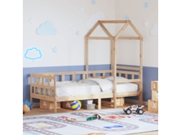Sofá-cama Com Telhado 90x190 Cm Madeira De Pinho Maciça