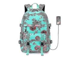 Mochila Escolar, Impermeável, Cor Verde Para Estudantes