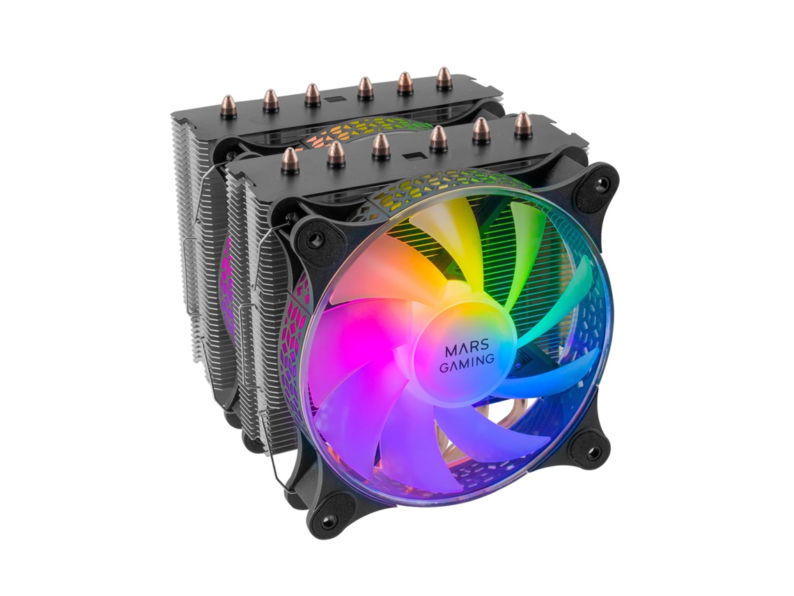 Cooler MARS GAMING Mcpu-Xt Preto 300W Tdp 6 Heatpipes