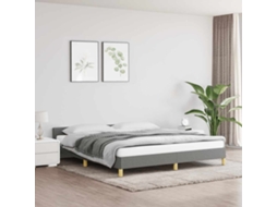 Vidaxl Estrutura De Cama Sem Colchão 180x200 Cm Tecido Cinzento-escuro
