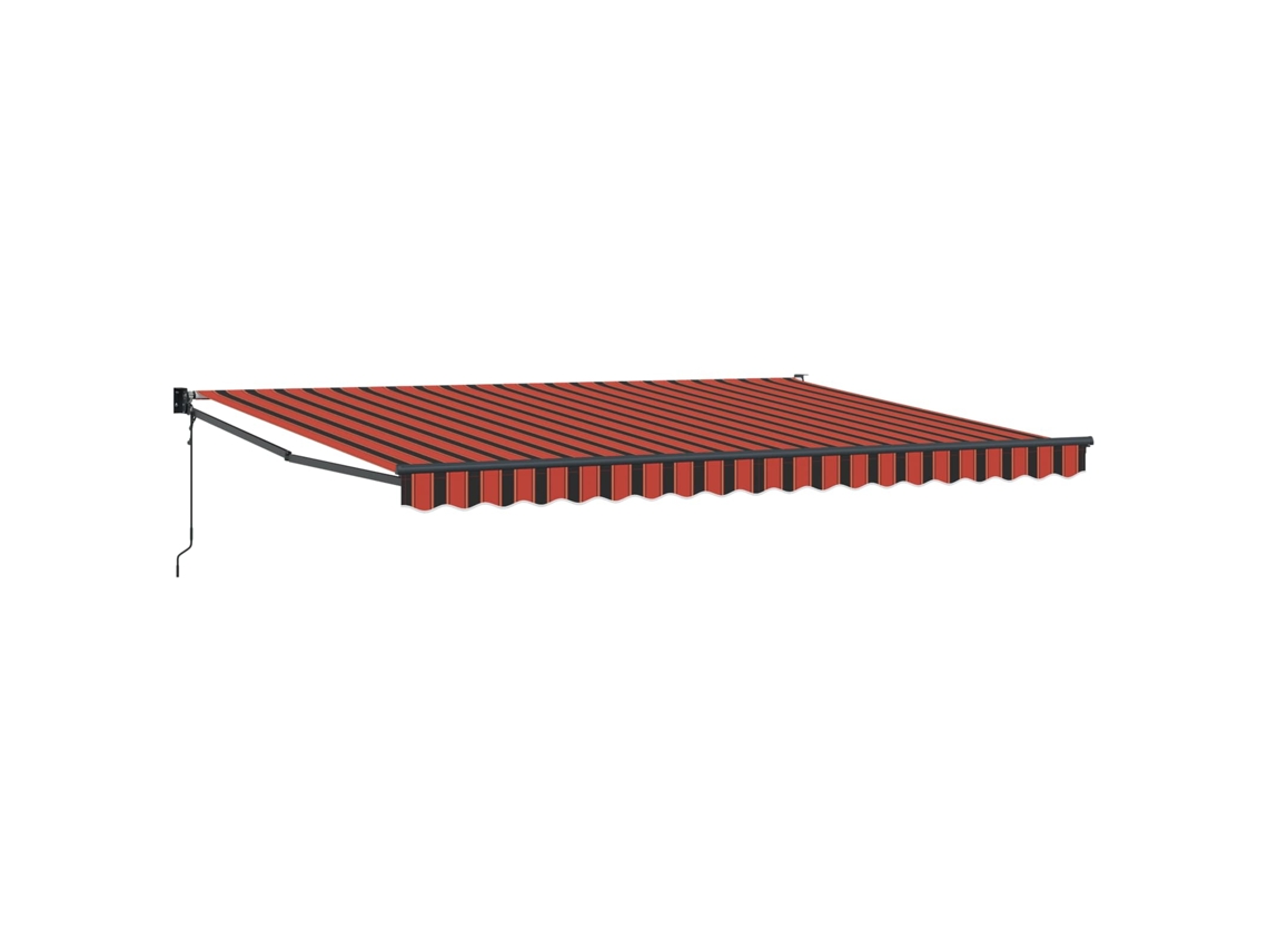 Maison Exclusive - Toldo Retrátil Laranja E Marrom 450 X 300 X 165 Cm