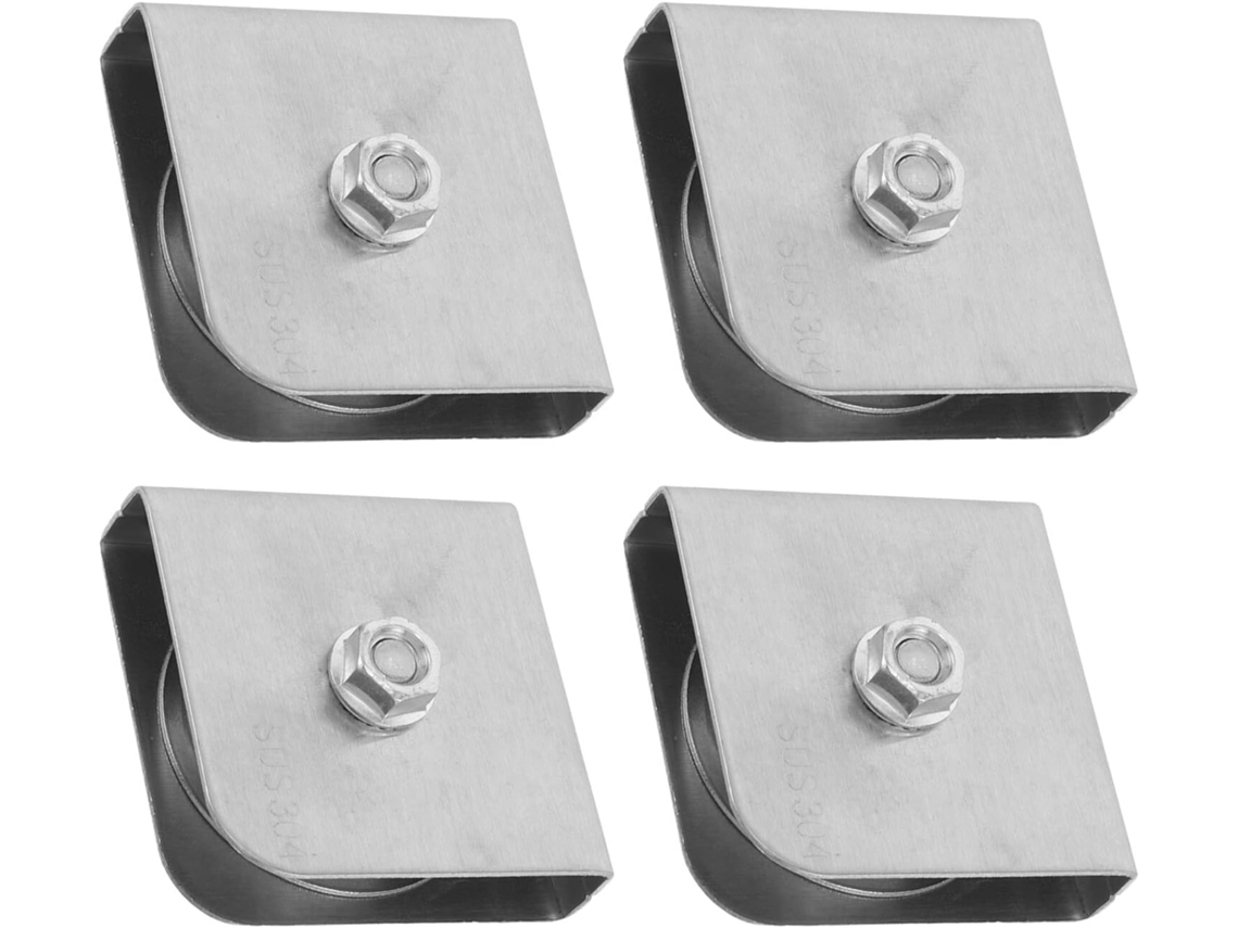 Polias De Aço Inoxidável Para Mastro De Bandeira 204, Conjunto De 4 Peças, Polia Fixa Simples Com Ca