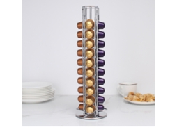 Suporte Giratório De Metal Para Cápsulas Café, Organizador Para Máquina De Café Com Design Reutilizável E Fácil Limpeza