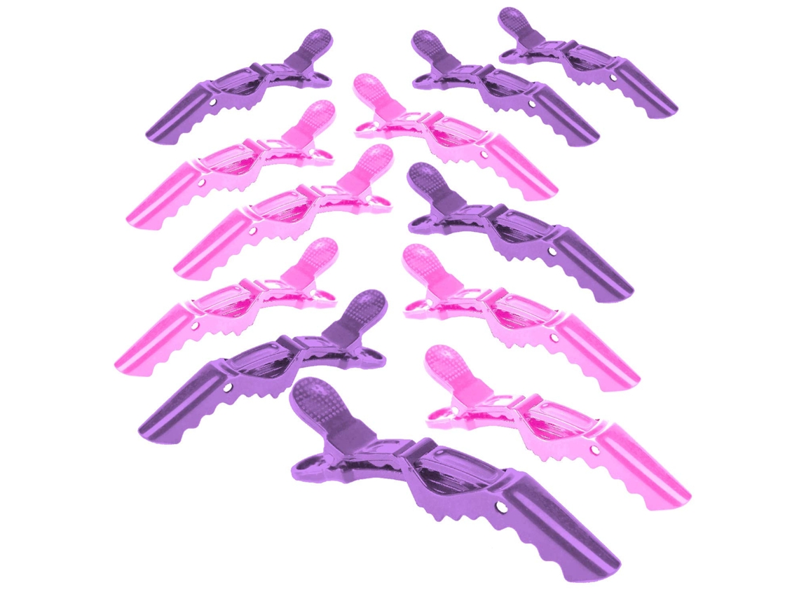 Grampo de Cabelo Modelador 12 Peças de Clipes de Corte de Cabelo de Plástico de Jacaré Profissional Grampo de Cabelo de Jacaré Durável JEDBESETZT