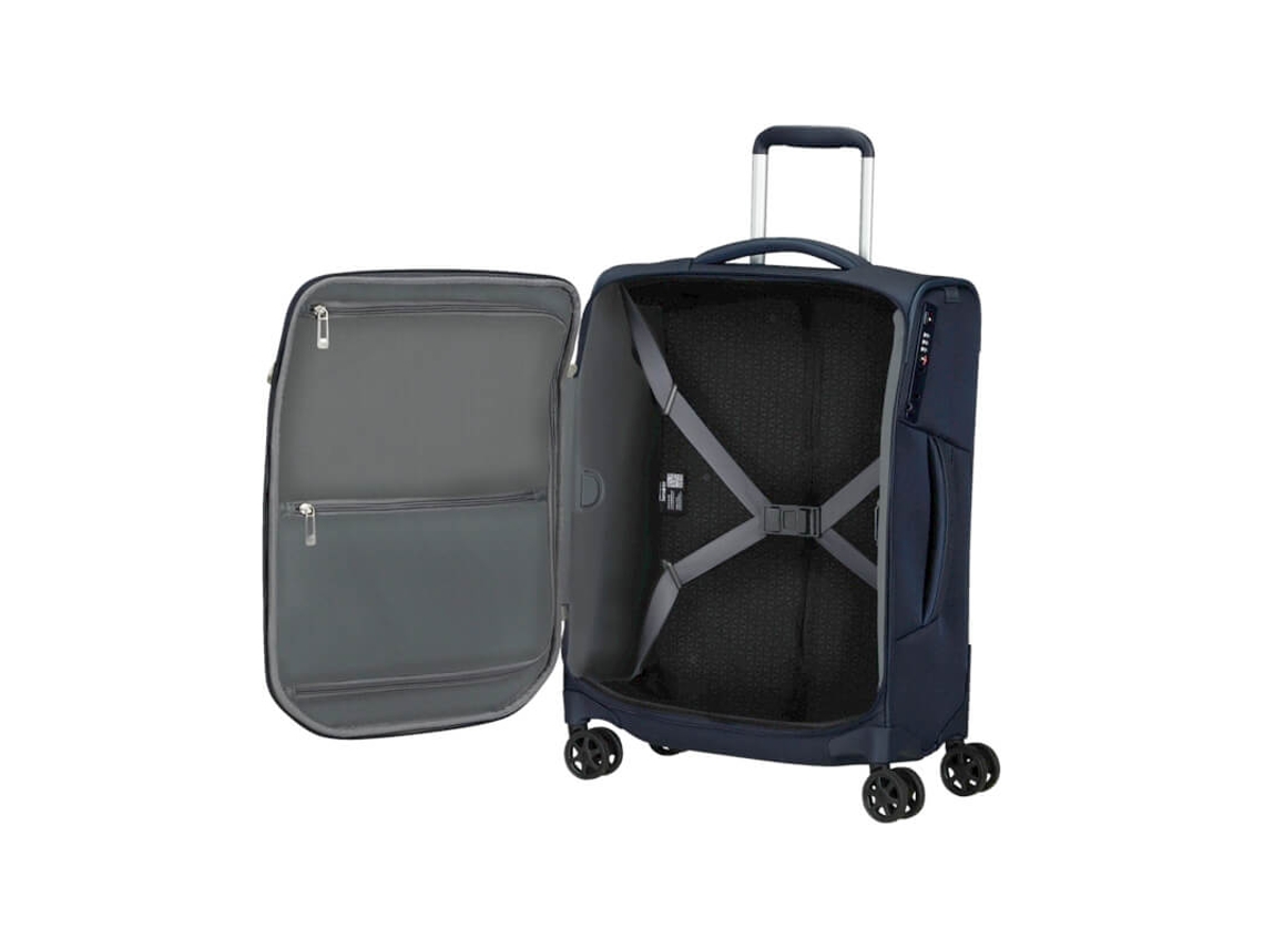 Mala Cabine / Trolley 55cm 4r Respark Azul Marinho Samsonite